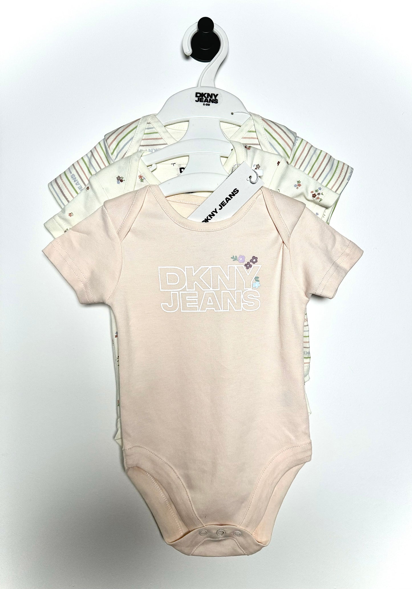 DKNY baby vests x3 6m
