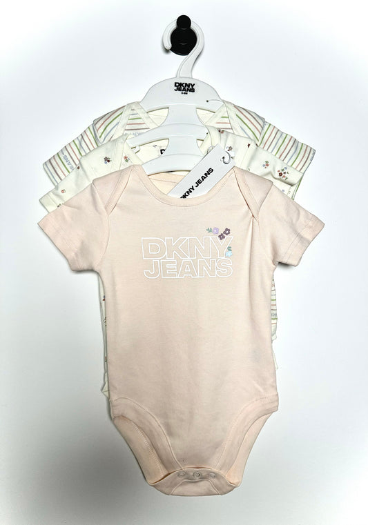 DKNY baby vests x3 6m
