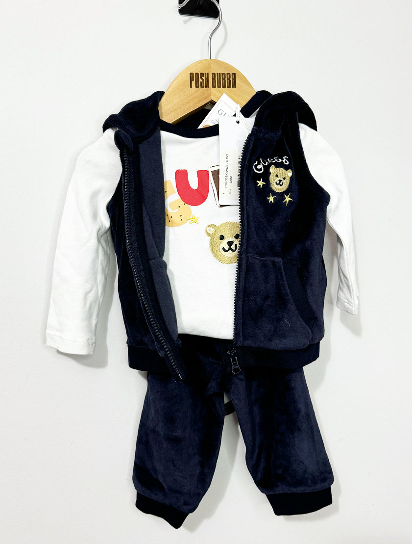 Guess 3pcs Sleevless Tracksuit 3-6m