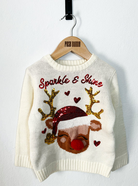 Studio Christmas Jumper Sparkle & Shine 1-2y #7031