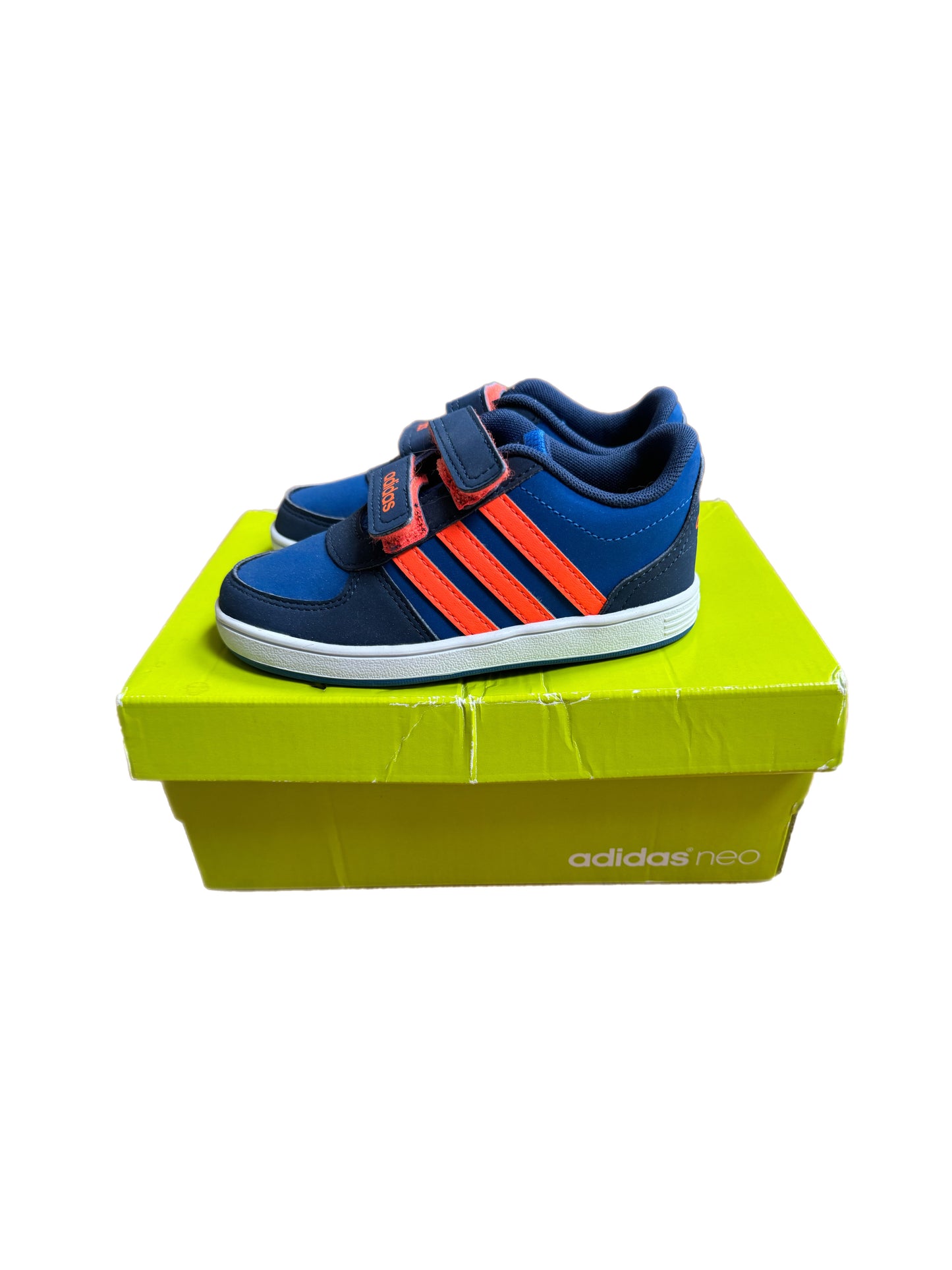 Adidas blue&orange stripes trainers EU25.5