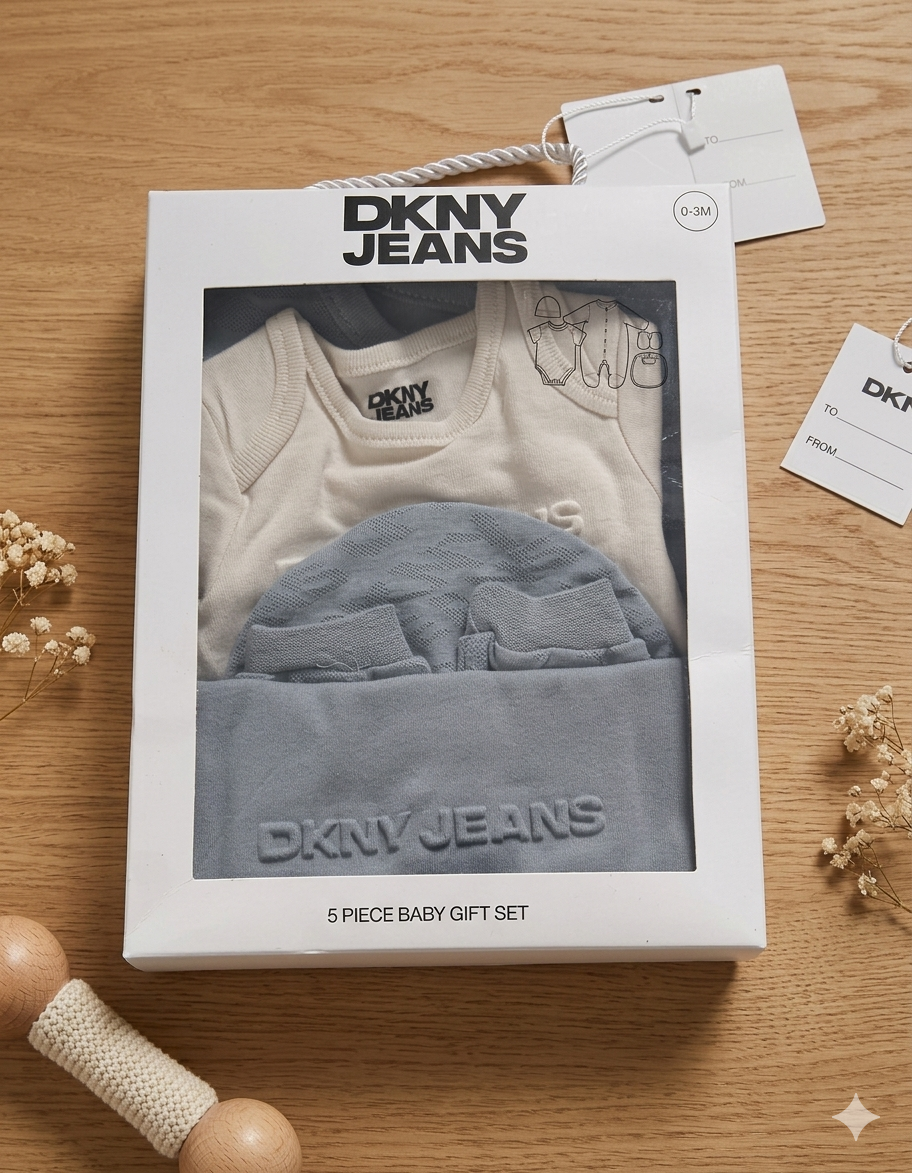 DKNY Gift Set Baby Boy 0-3m New with tags 141074