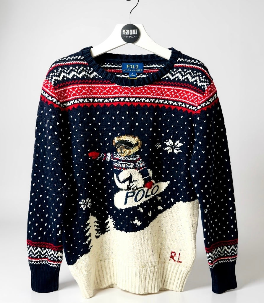 Ralph Lauren polo bear jumper 7y