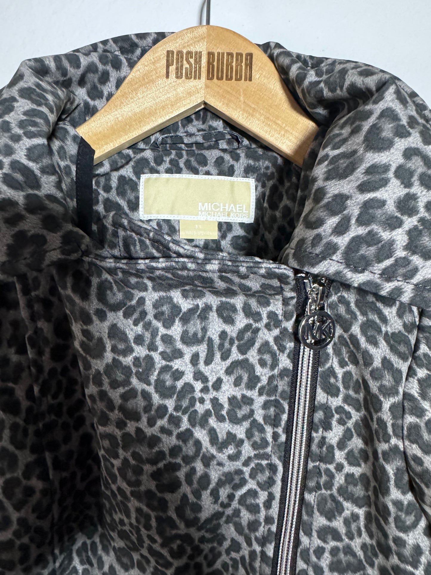 Michael Kors Animal Print Coat 7-8y #5063