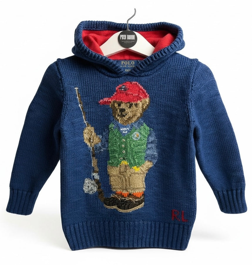 Ralph Lauren Boys knitted hoodie 2y