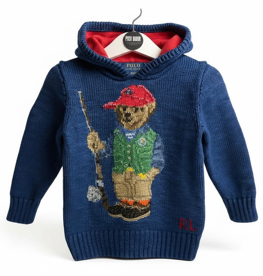 Ralph Lauren Boys knitted hoodie 2y