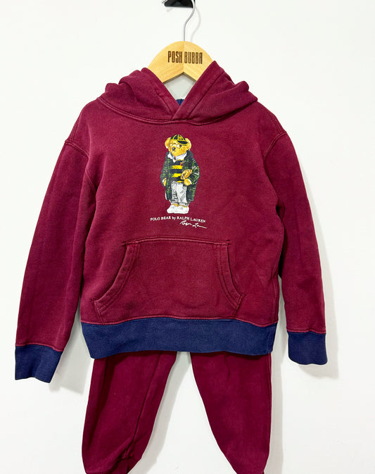 Ralph Lauren Dark Red Tracksuit 3-4y No Tags