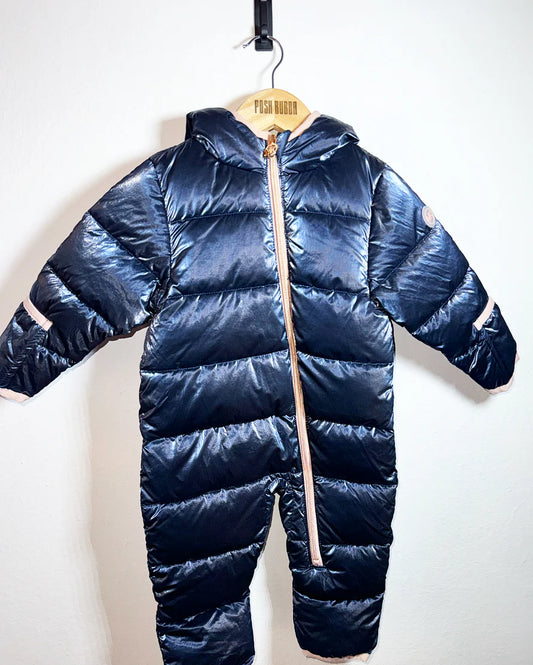 Michael Kors Dark Blue Metallic Snowsuit 6-12m