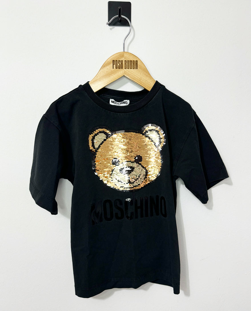 Moschino Black Sequins Top 4y no tags