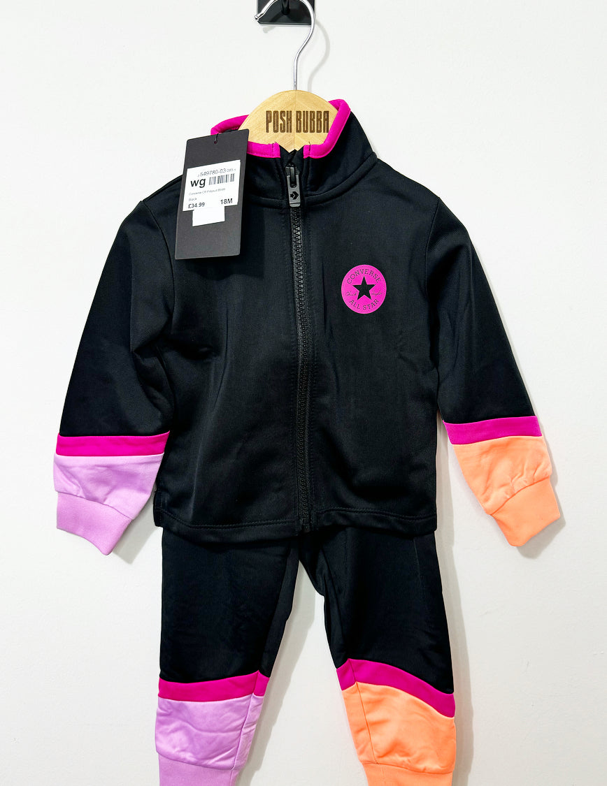 Converse Black&Puple Tracksuit 12,18,24m