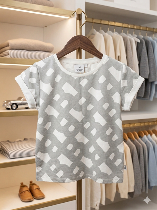 Boss Silver Girls T-Shirt 4-5y