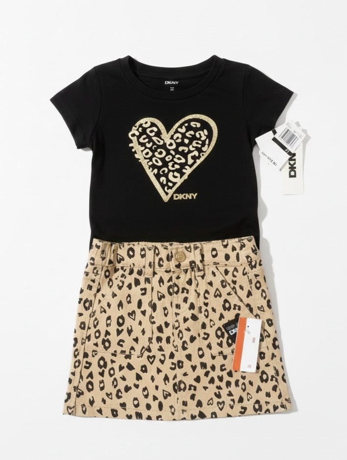 DKNY Girls set 3-4y
