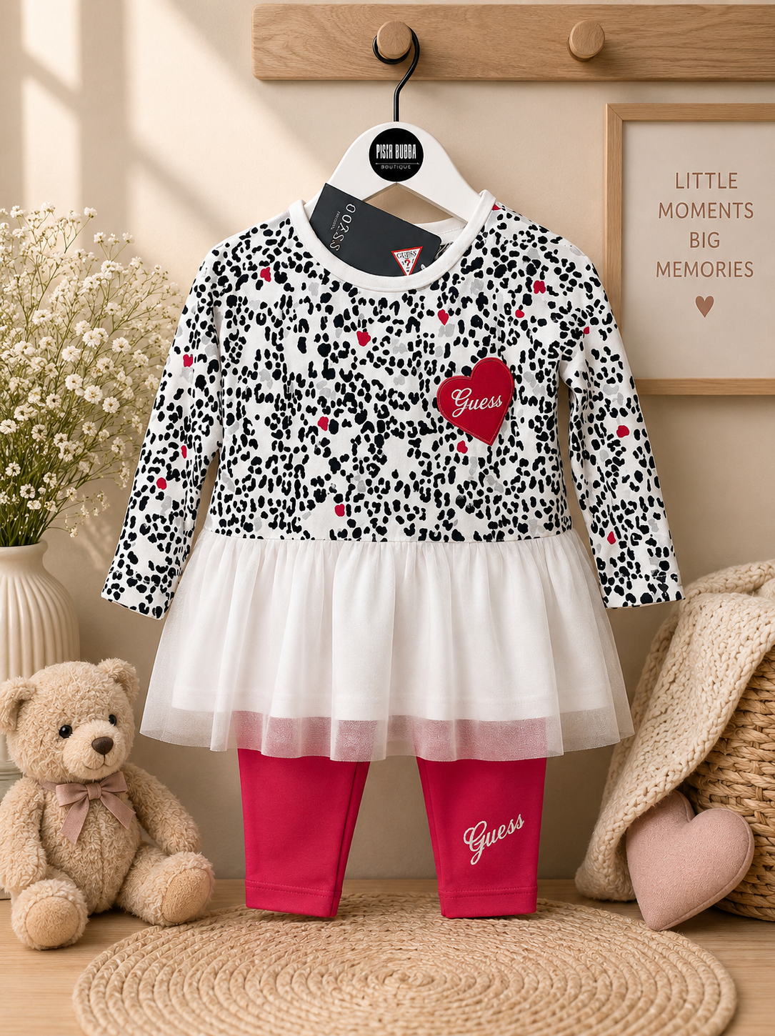 Guess Baby Girl Set 12m New with tags