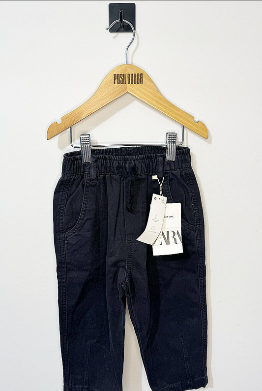 Zara Black Sporty Trousers 2-3y