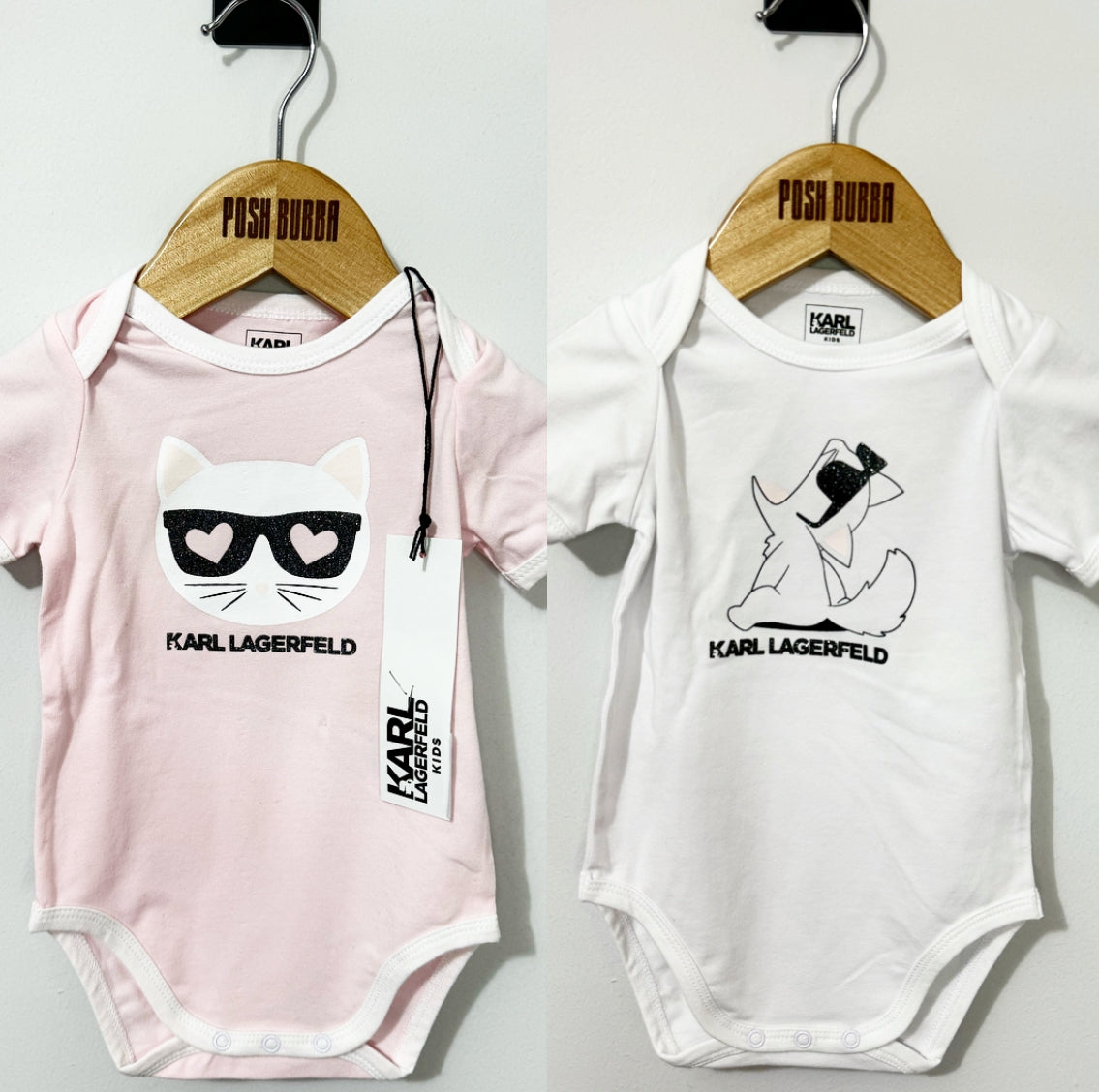 Karl Lagerfeld Baby Vests x2