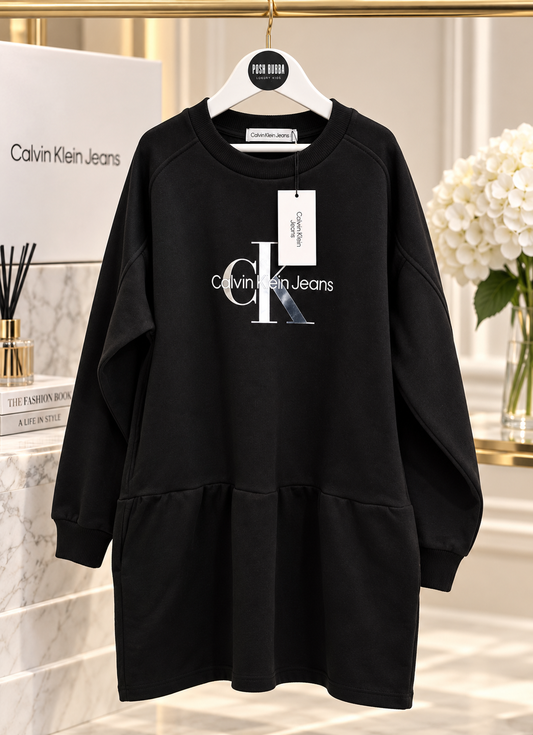 Calvin Klein Black Dress 12y New with tags