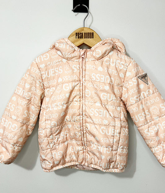 Guess Light Pink Padded Jacket 12-18m No Tags