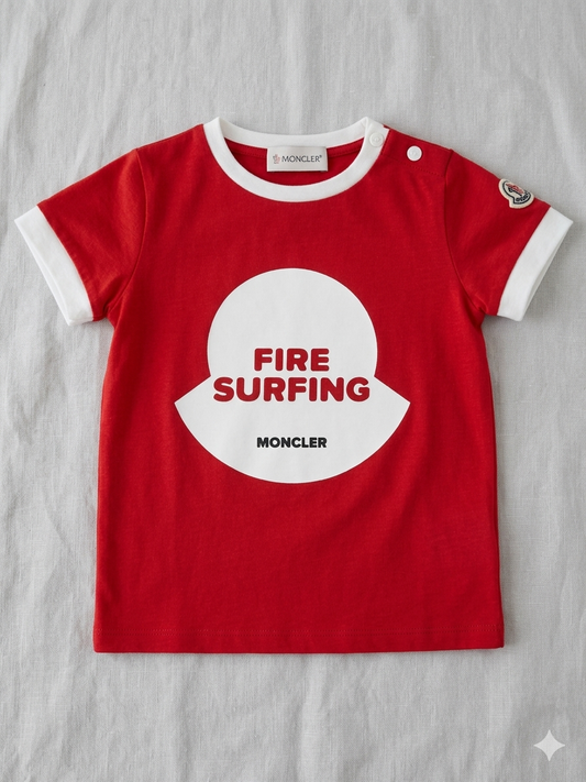 Moncler red t-shirt 18-24m