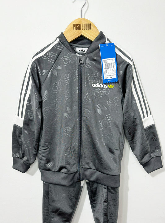 Adidas Grey Tracksuit 2-3y