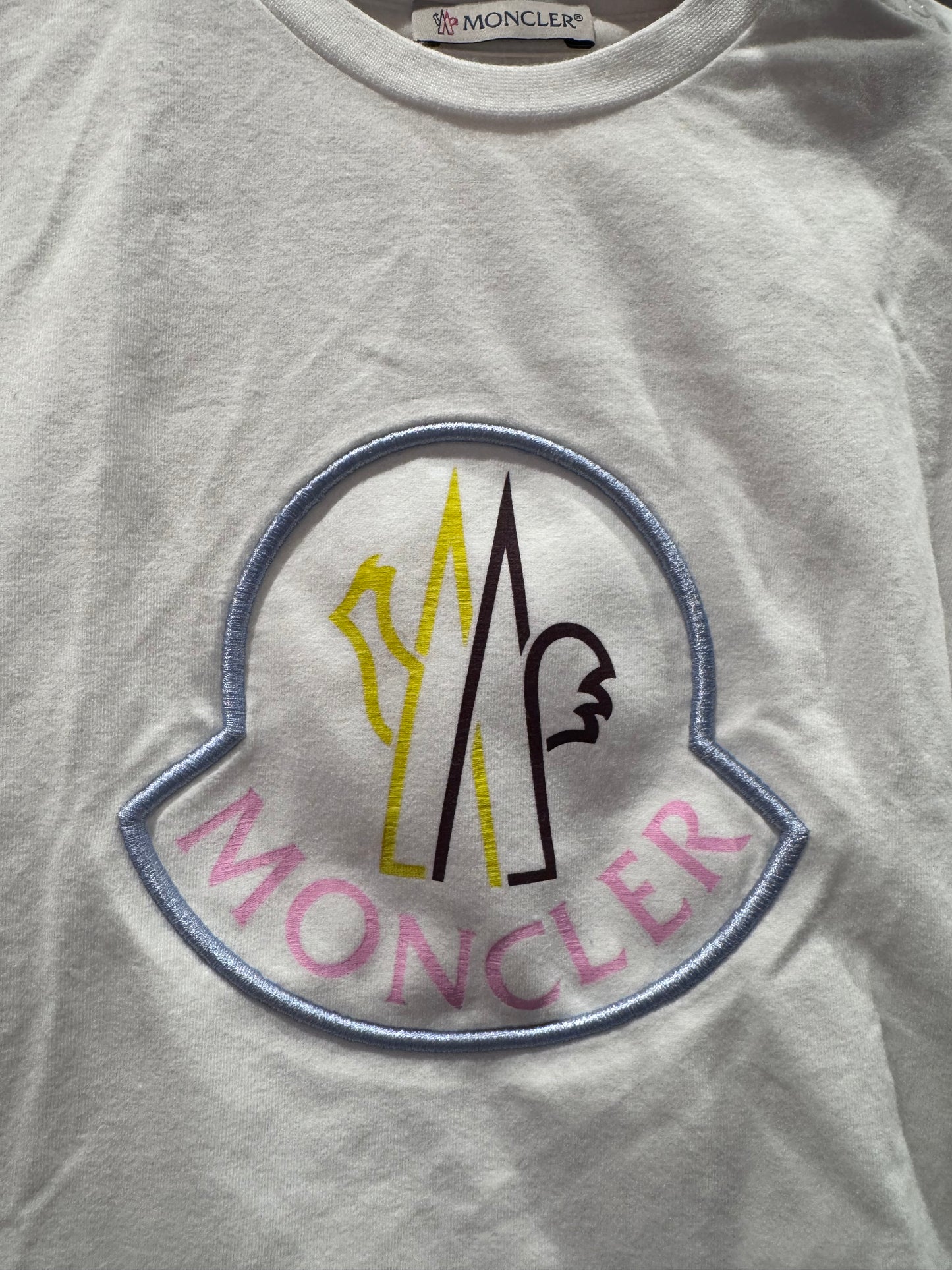 Moncler White T-shirt 2y