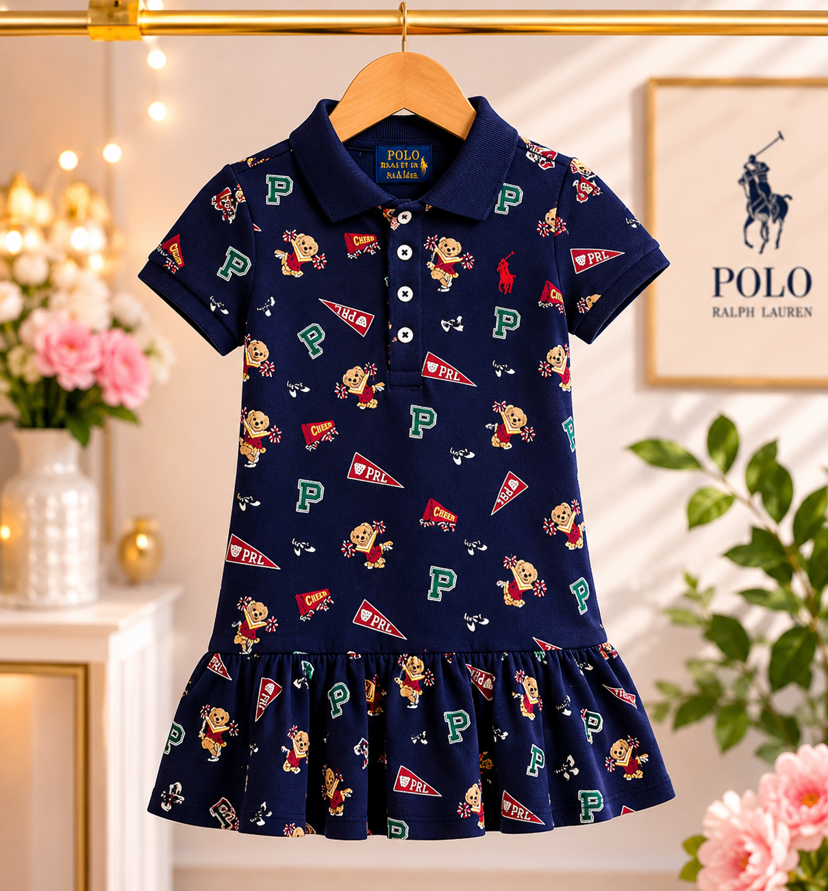 Ralph Lauren Teddy bears dress 24m
