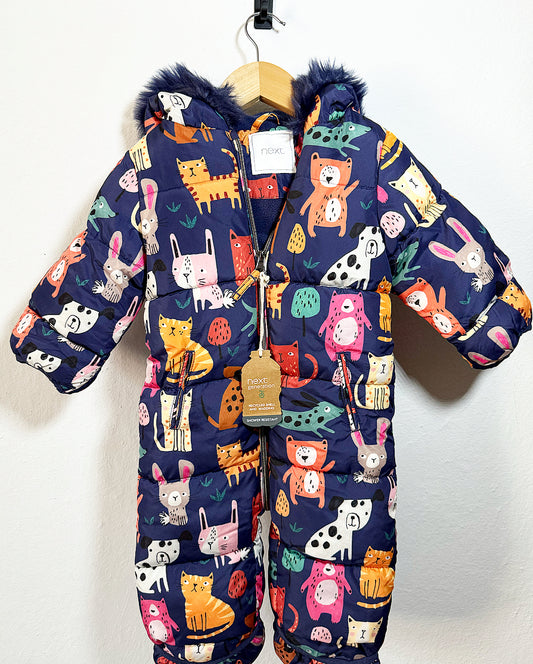 Next Multicoloured Snowsuit 9-12m #5019