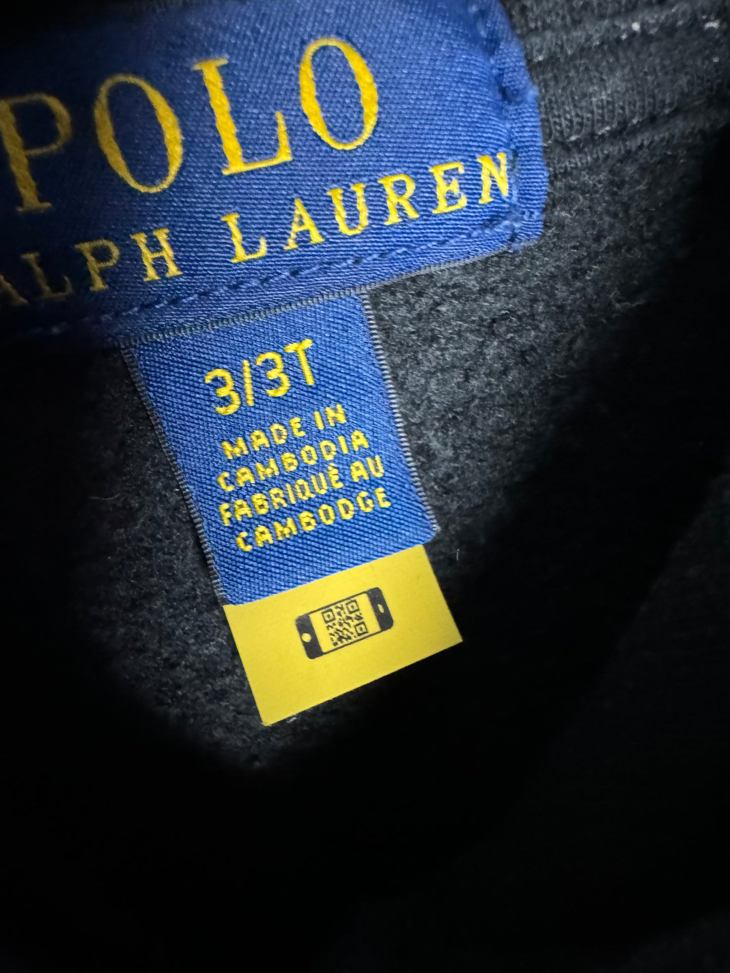 Ralph Lauren Black Hoodie 2y