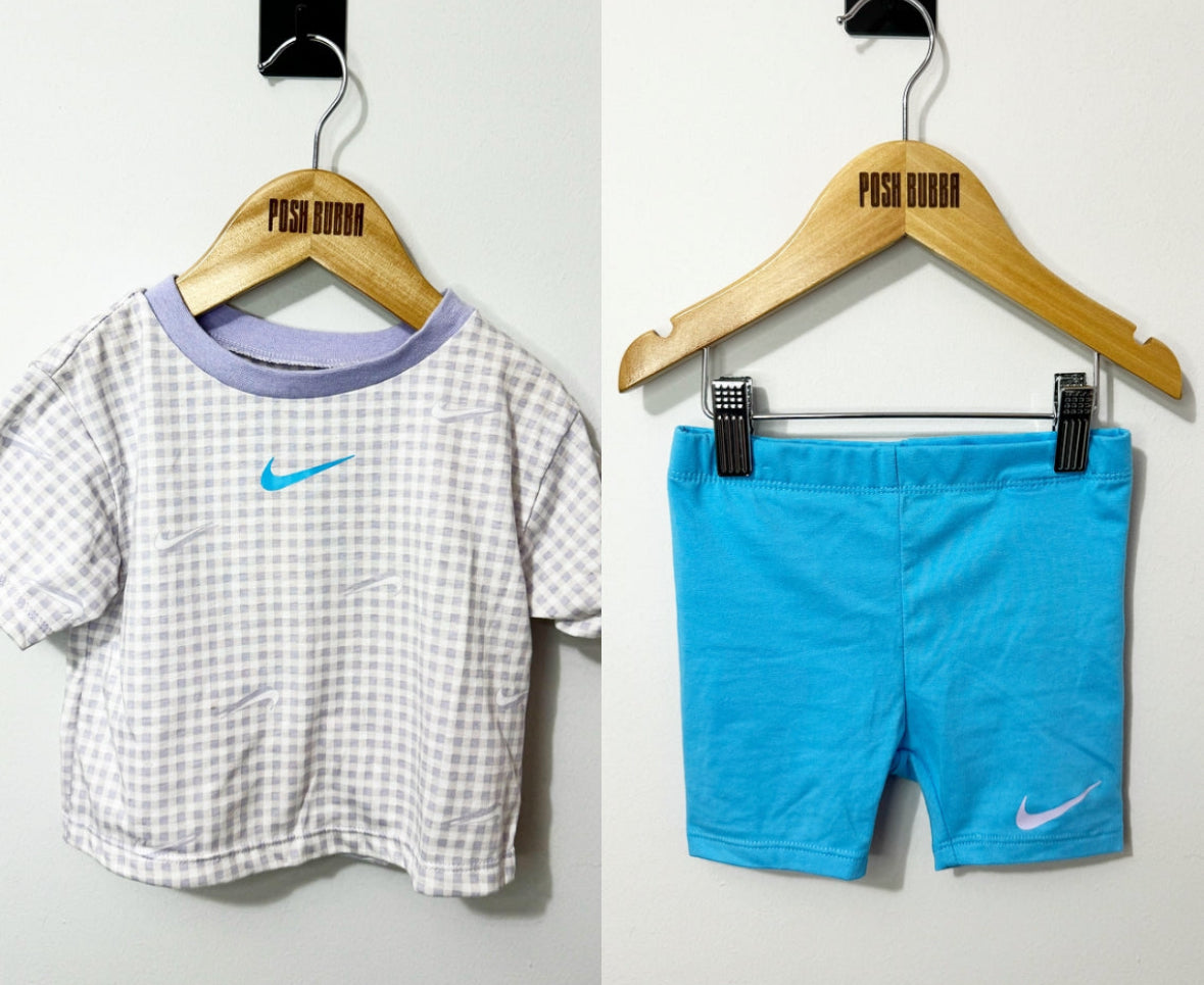 Nike Girls Set blue shorts 2-3y