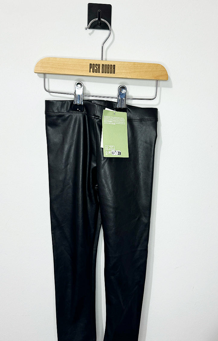 H&M Leather Look Trousers 3-4y