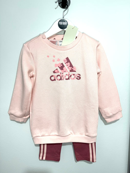 Adidas Baby Girls Tracksuit 12-18m New with tags 141053