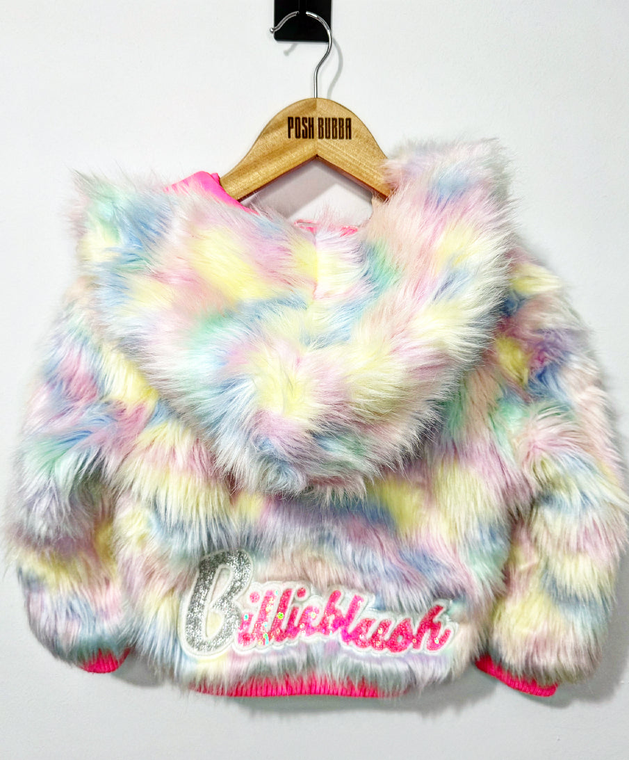 Billieblush Fur Jacket 3y No Tags