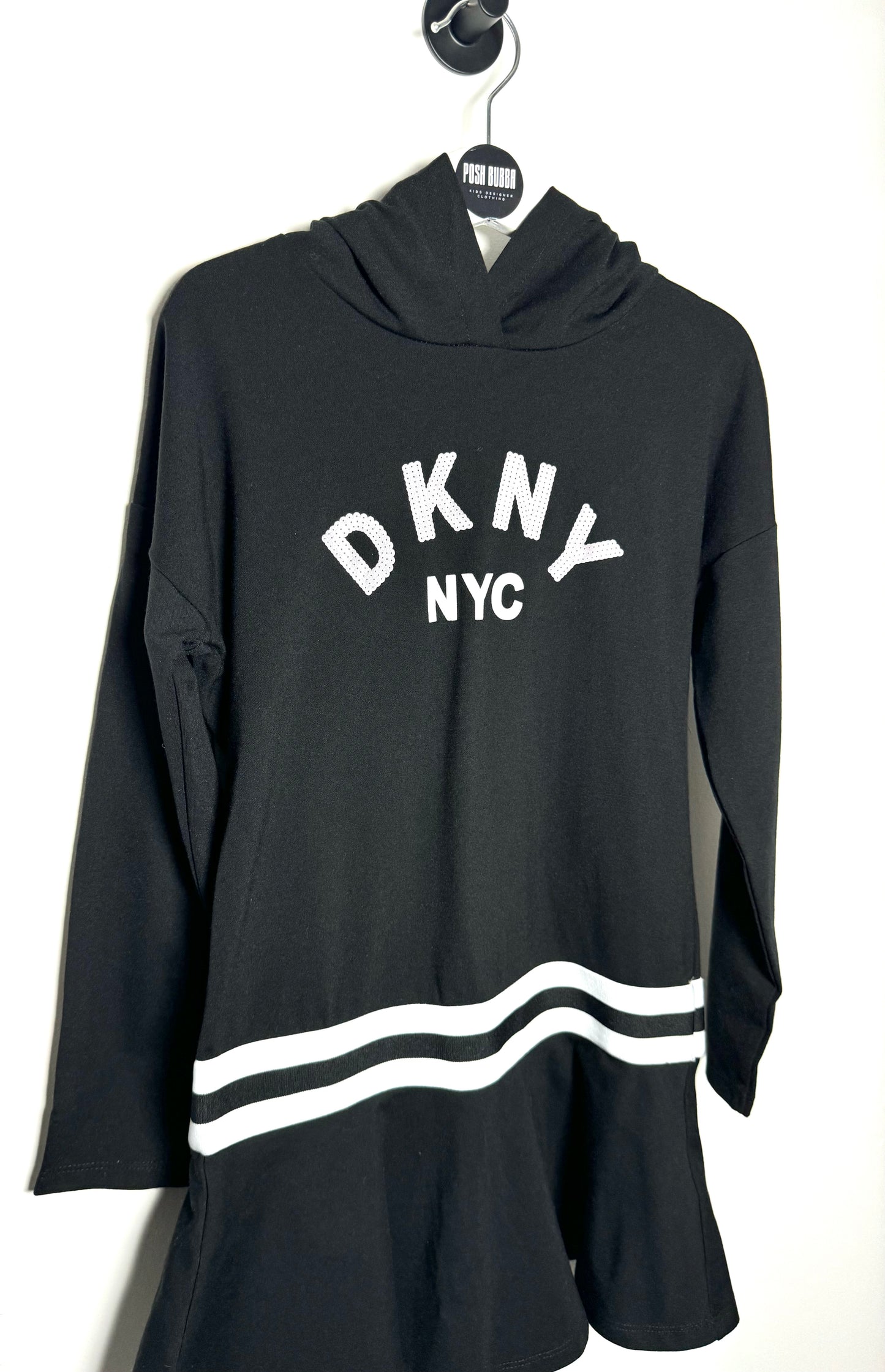 DKNY Long Sleeve Hoodie Dress 8y