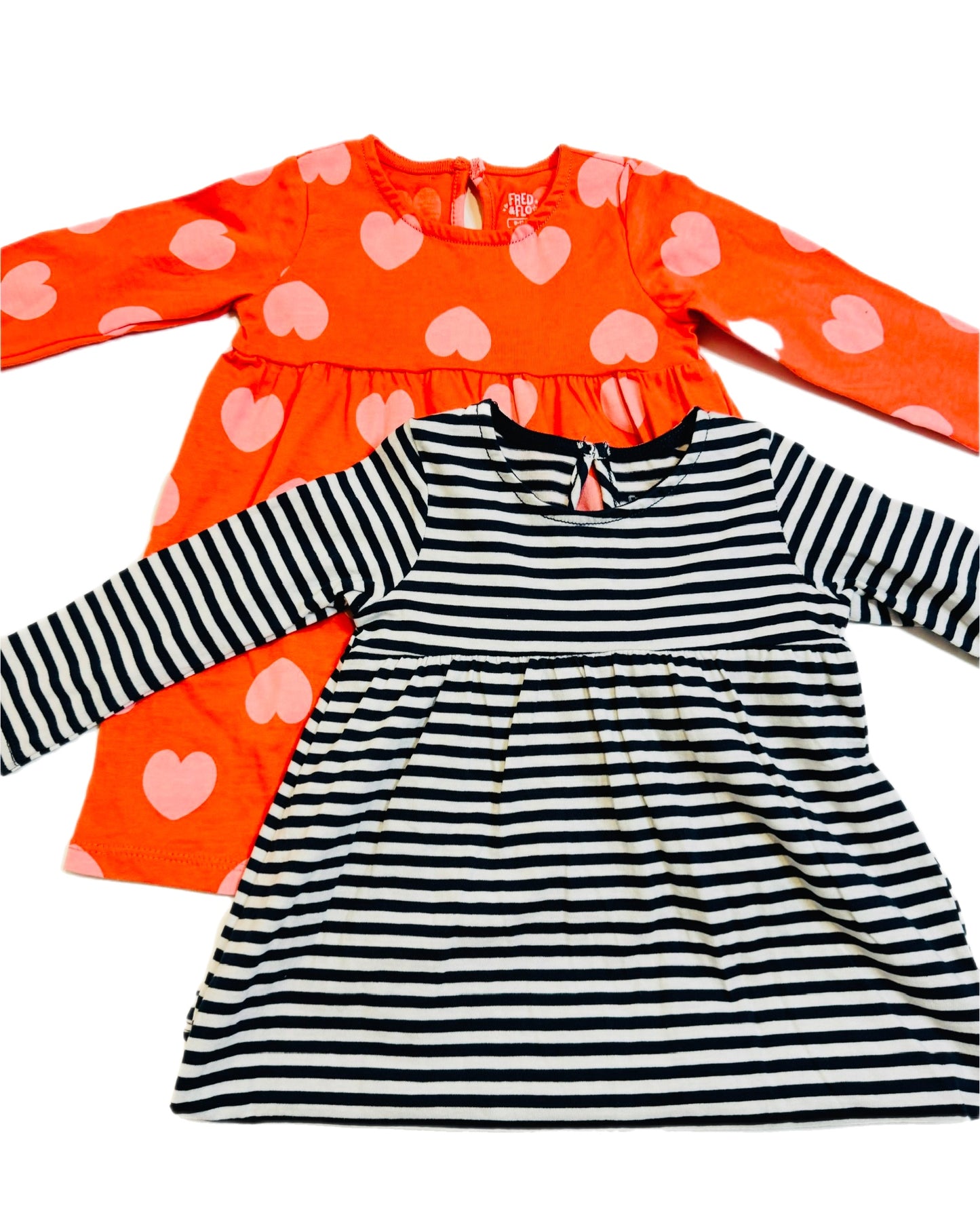 2pcs F&F Dresses 9-12m