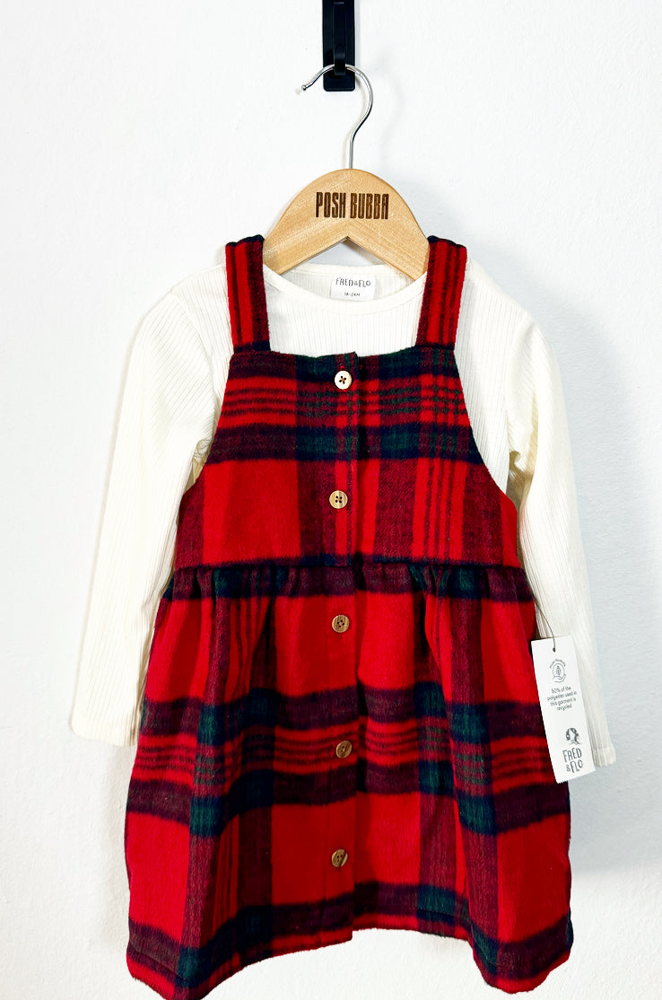 F&F Christmas Dress 18-24m #7024