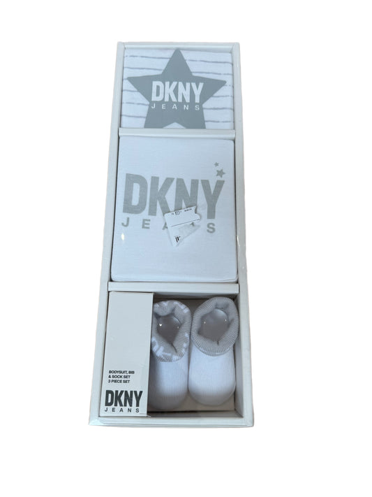 DKNY Giftset Grey/White 0-3m