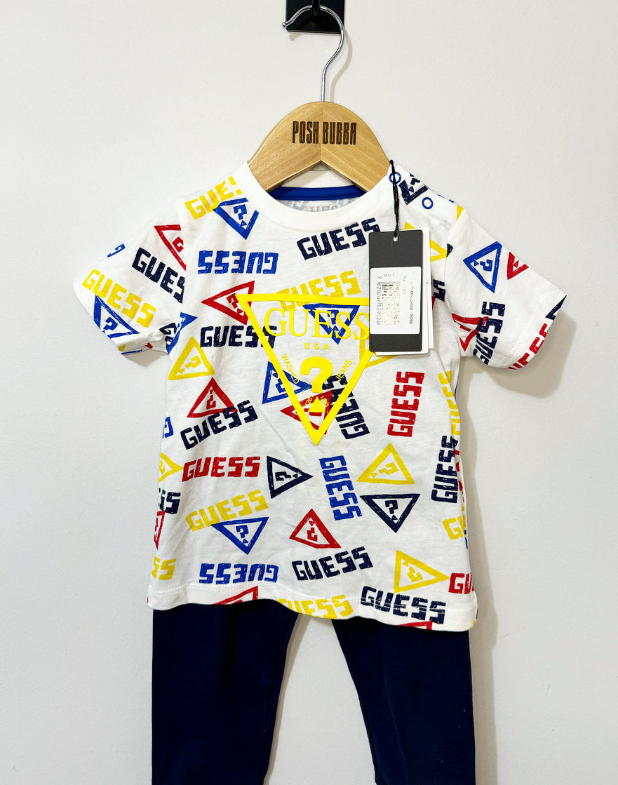 Guess T-shirt & Trousers Boys 2pcs Set