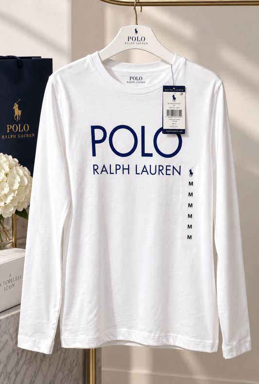 Ralph Lauren white long sleeve t-shirt 8-10y 140cm