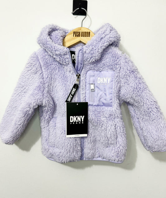 DKNY Lilac Fleece Jacket 12m