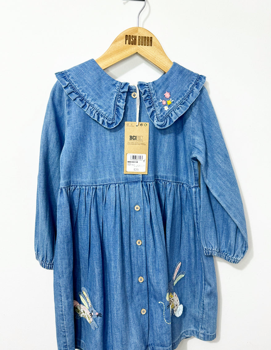 Next Denim Dress 3-4y