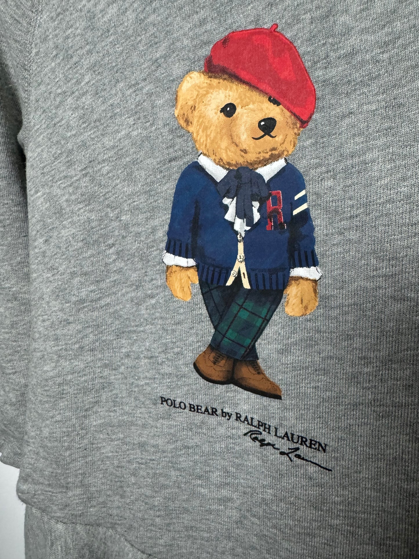 Ralph Lauren Polo Bear Grey Dress 24m