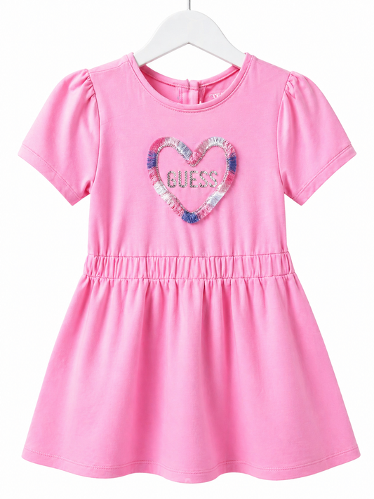 Guess Girls Pink Dress 3y