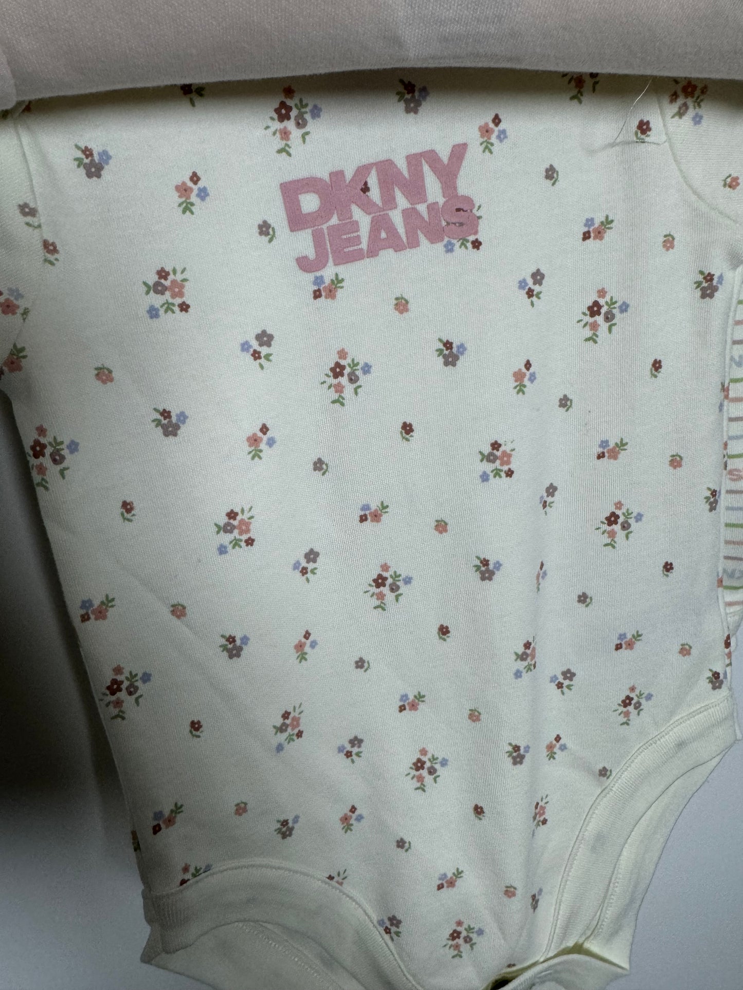 DKNY baby vests x3 6m