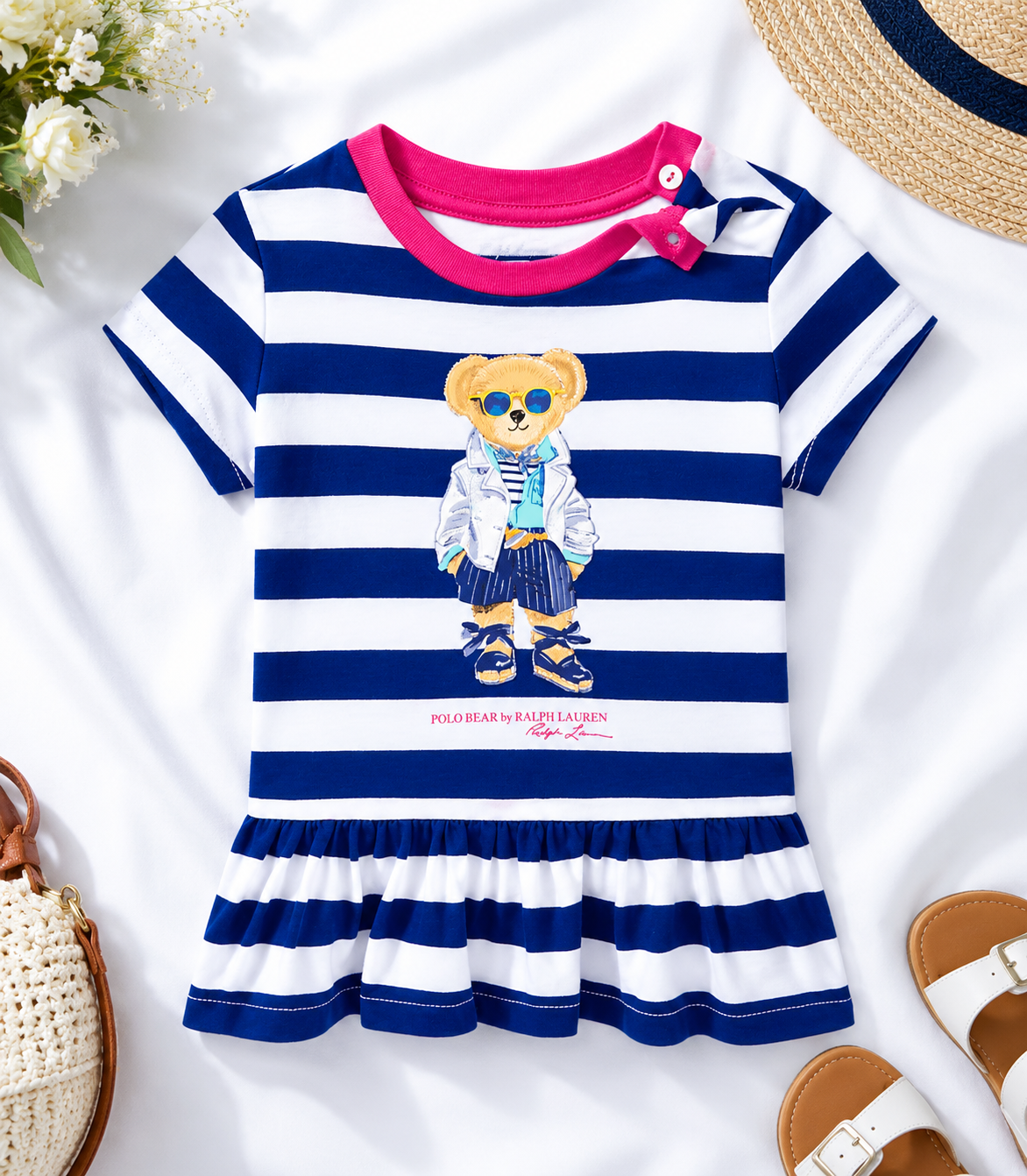 Ralph Lauren Baby Girls T-Shirt 12m
