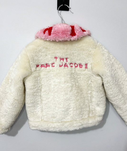 Marc Jacobs White Teddy Jacket 2-3y No Tags