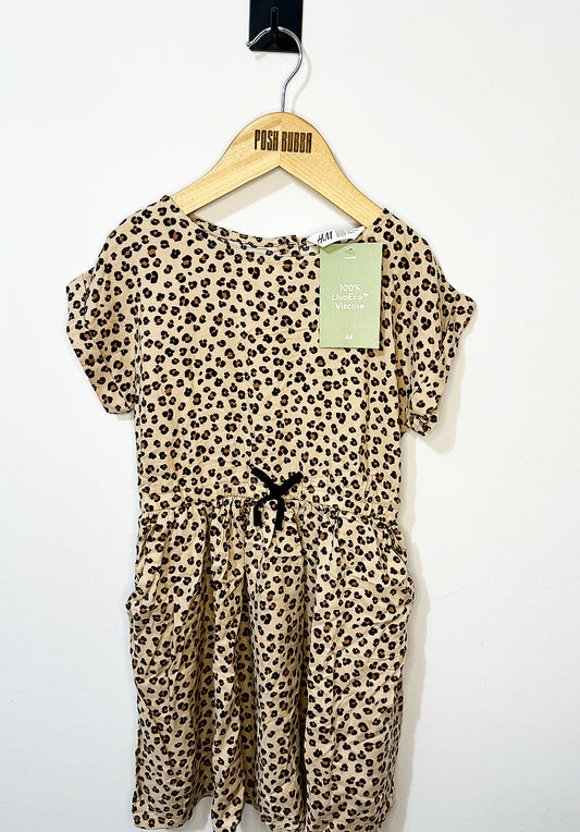 H&M Leopard Dress 4-5y