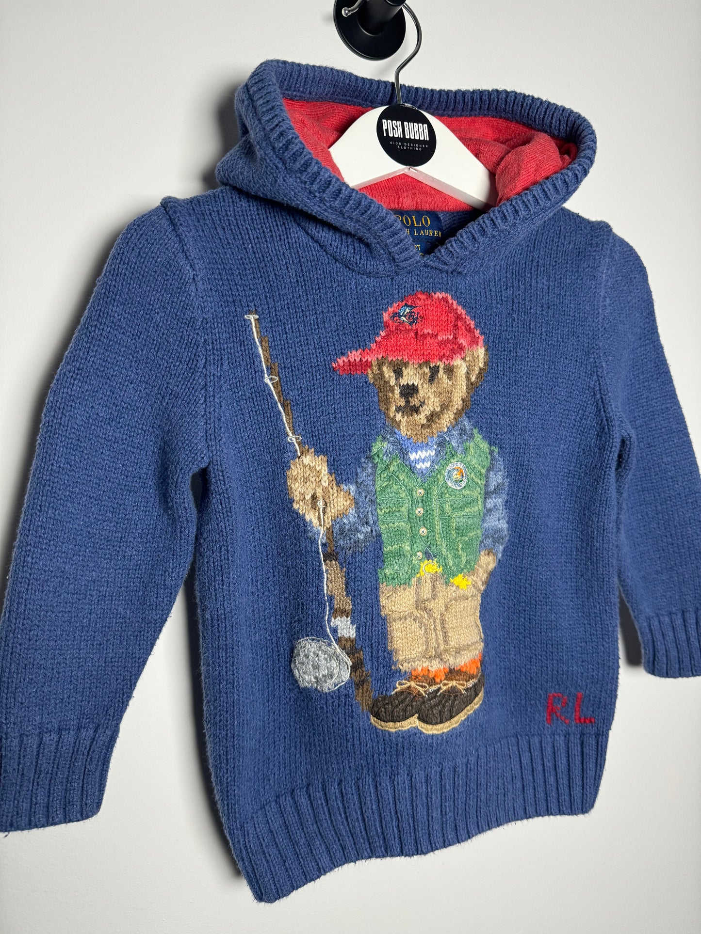 Ralph Lauren Boys knitted hoodie 2y