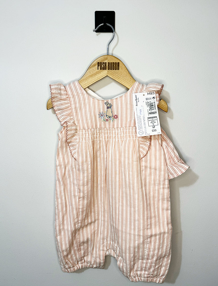 M&S Peter Rabbit Romper 9-12m