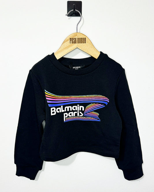 Balmain Girls Crop Jumper 4y