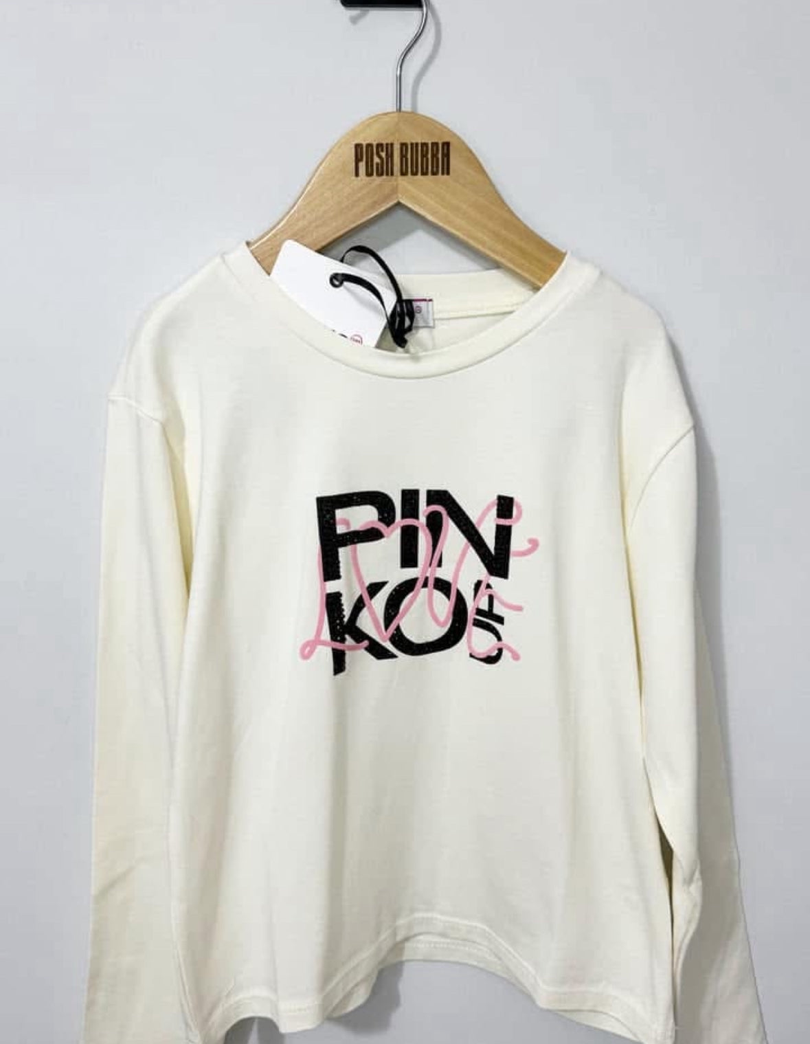 PINKO Girls Long Sleeve T-shirt 4y New with tags 141047