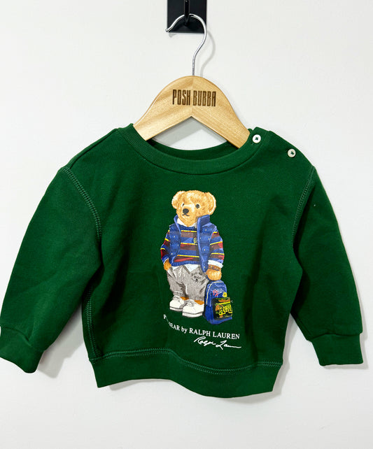 Ralph Lauren Dark Green Jumper 9-12m No Tags